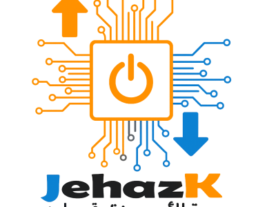 JehazK logo with circuit design