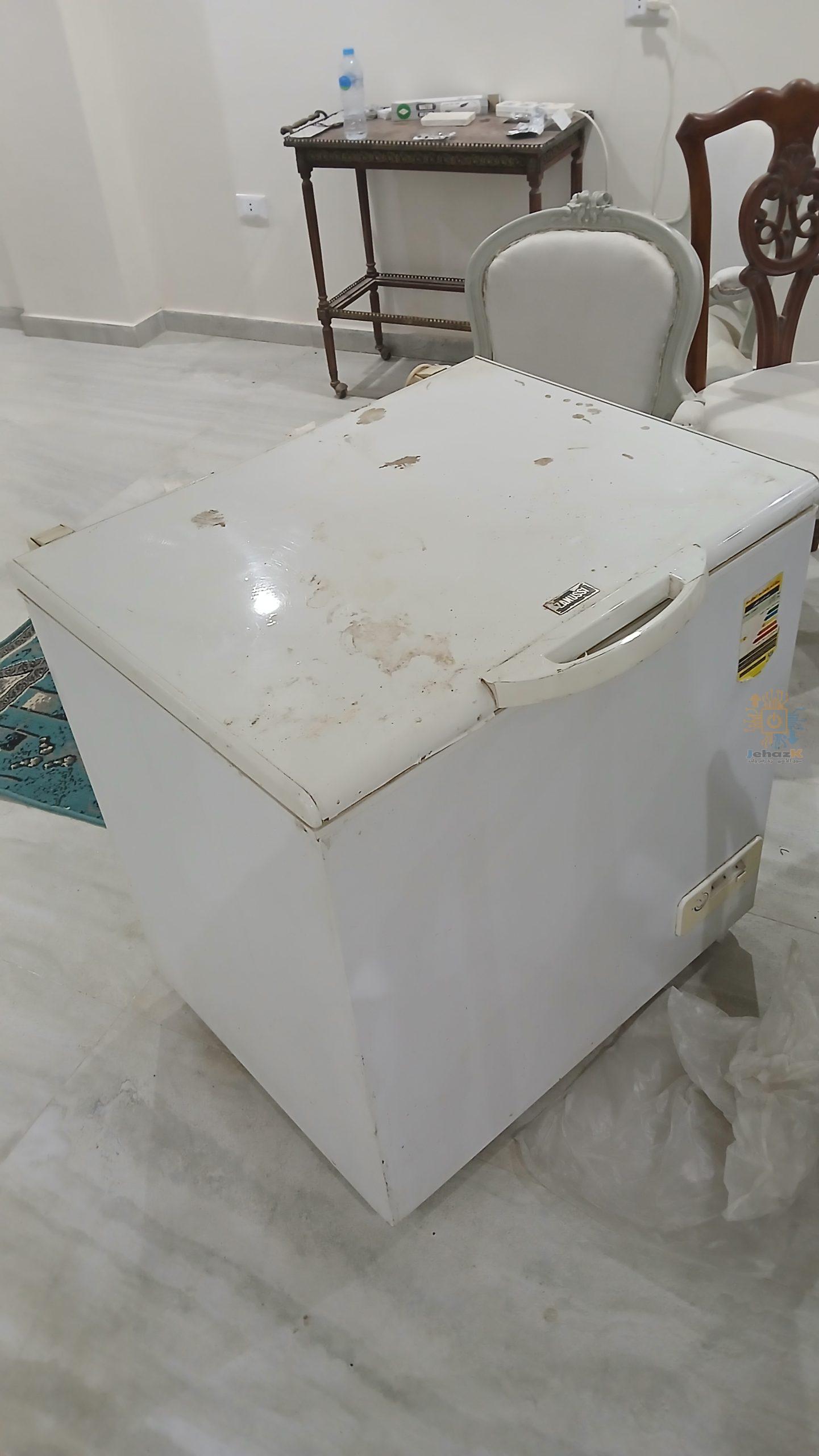 ديب فريزر افقى زانوسي مجدد بالكامل بحالة ممتازة